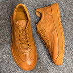 Men's leather shoes - Durable sports shoes - Men's fashionable low-top casual shoes - Height-boosting shoes