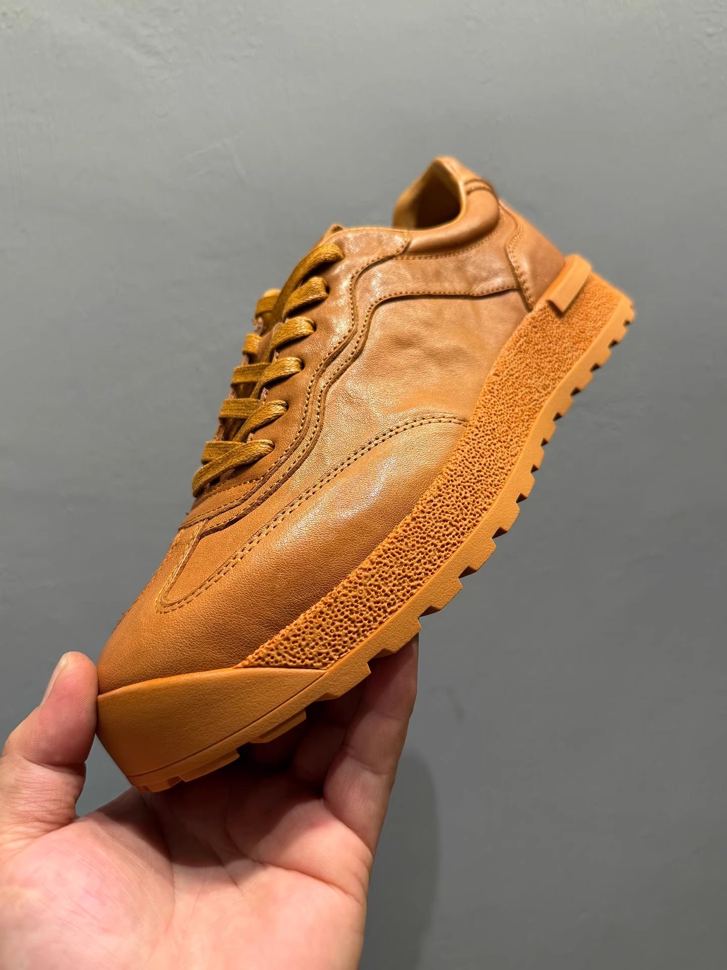 Men's leather shoes - Durable sports shoes - Men's fashionable low-top casual shoes - Height-boosting shoes