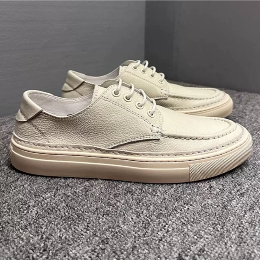 New minimalist leather shoes - Retro design, comfortable and breathable, pure leather casual shoes