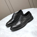 Exquisite men's casual business leather shoes - Made of genuine cowhide - Social style shoes