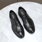 Exquisite men's casual business leather shoes - Made of genuine cowhide - Social style shoes