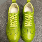 Men's leather sports shoes - fashionable low-top casual sneakers - comfortable men's shoes