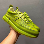 Men's leather sports shoes - fashionable low-top casual sneakers - comfortable men's shoes