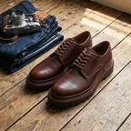Handmade leather casual shoes, with retro horsehide material, high-end business casual men's shoes