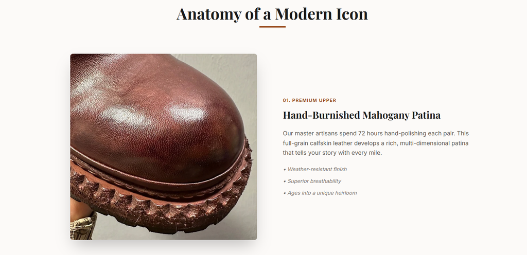 Handmade leather casual shoes, with retro horsehide material, high-end business casual men's shoes