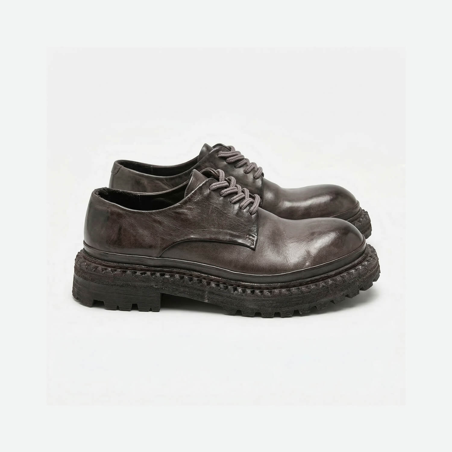 QHCCID | Handcrafted Vintage Horsehide Derby Shoes