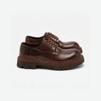 QHCCID | Handcrafted Vintage Horsehide Derby Shoes