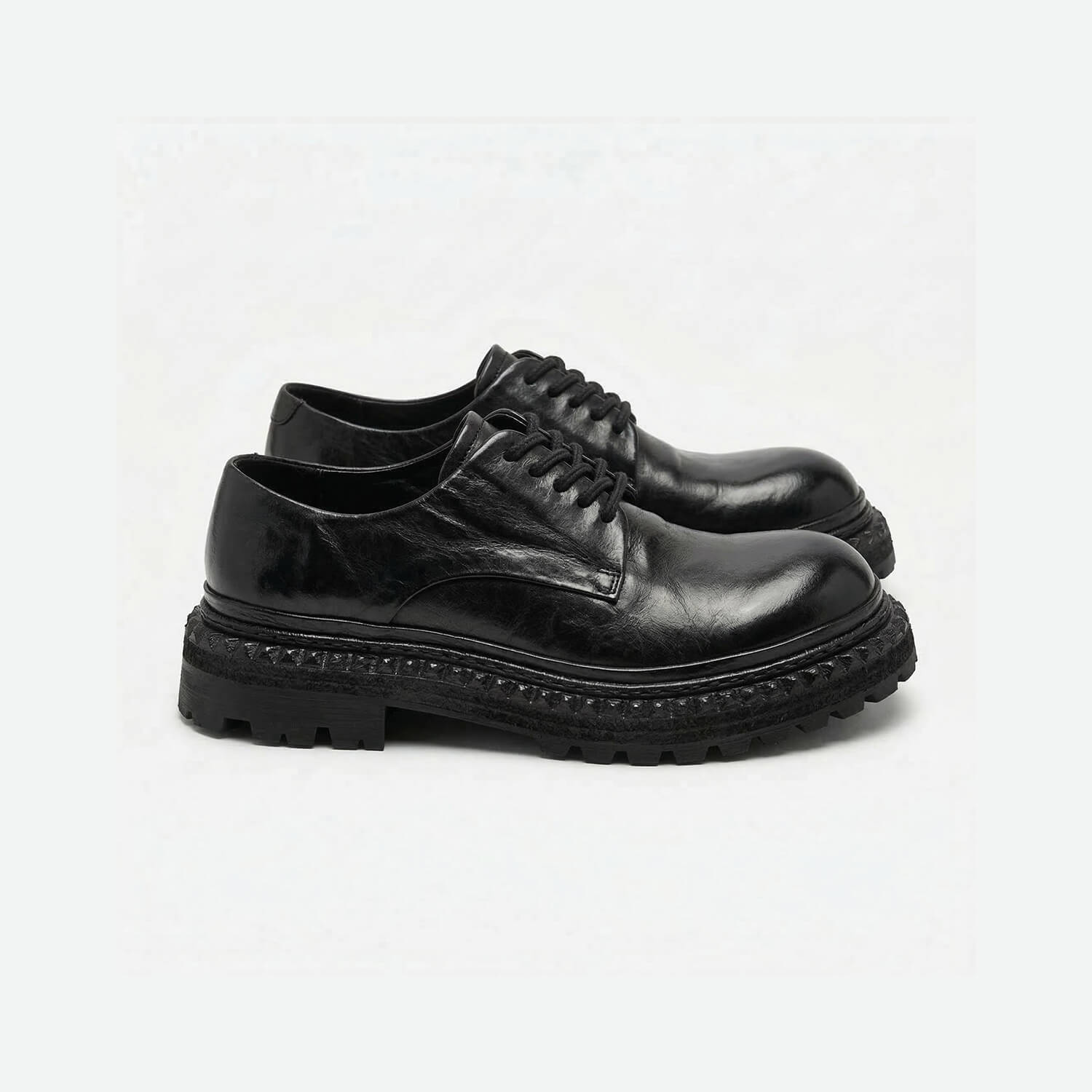QHCCID | Handcrafted Vintage Horsehide Derby Shoes
