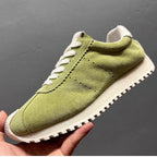 Men's casual sports shoes, thick-soled walking shoes, fashionable genuine leather sports shoes