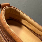 New style genuine leather loafers for men - casual, laid-back shoes with soft leather and thick sole.