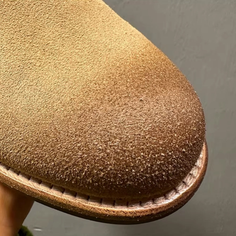 High-end Chelsea boots - distressed genuine leather short boots made of smooth cowhide for men