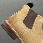 High-end Chelsea boots - distressed genuine leather short boots made of smooth cowhide for men