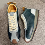 Handmade cowhide high-top shoes - Comfortable retro sports shoes - Fashionable casual sports shoes
