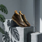 QHCCID Fashion Men's High Top lightweight comfortable cowhide casual trendy men's shoes