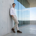 QHCCID Fashion Men's High Top lightweight comfortable cowhide casual trendy men's shoes