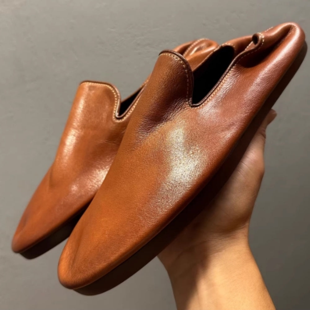 Men's ultra-soft leather shoes - New style, retro soft high street fashion sole, casual loafers