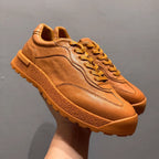 Men's leather shoes - Durable sports shoes - Men's fashionable low-top casual shoes - Height-boosting shoes