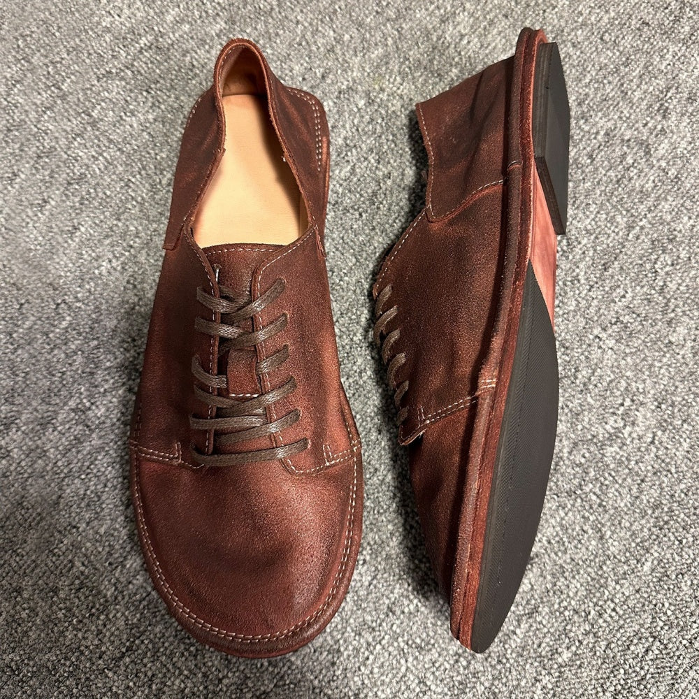 Men's handcrafted casual leather shoes - Soft leather, adjustable laces to ensure breathability