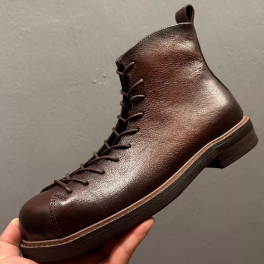 Vintage genuine leather Chelsea boots, new design, top-quality cowhide material men's boots