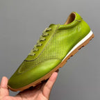 Top-quality genuine leather sports shoes, breathable casual shoes. Soft sole, made of pure leather.