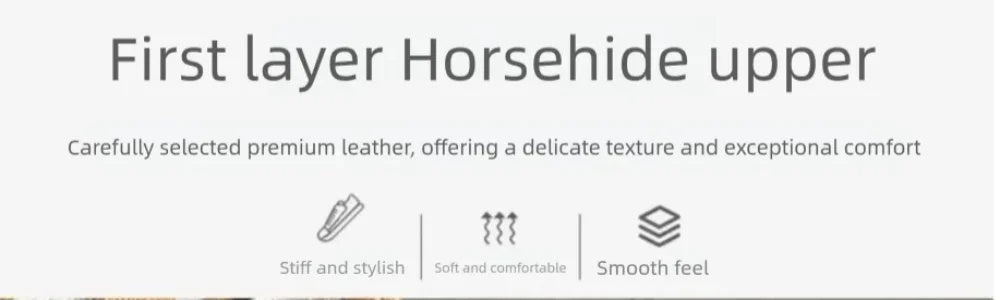 QHCCID Handmade Horsehide Loafers for Men Retro Casual Shoes Lazy Shoes Loafers New Style men’s shoes