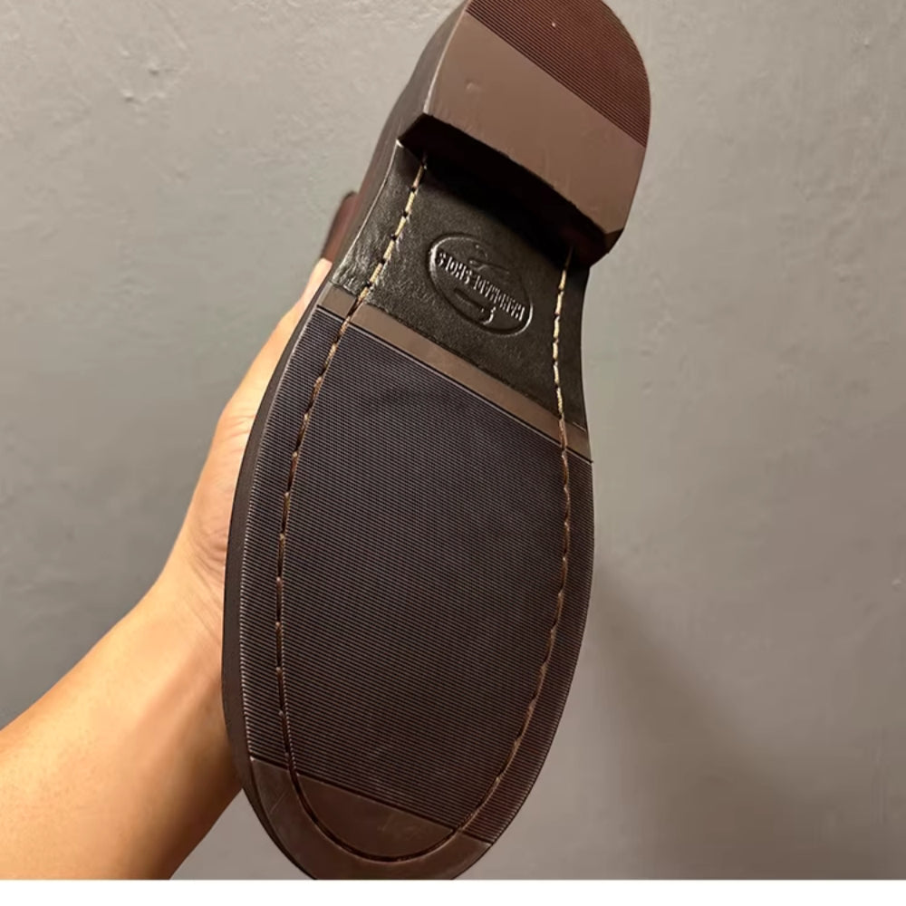 Vintage genuine leather Chelsea boots, new design, top-quality cowhide material men's boots