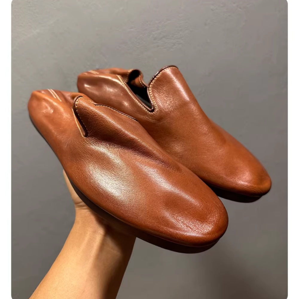 Men's ultra-soft leather shoes - New style, retro soft high street fashion sole, casual loafers