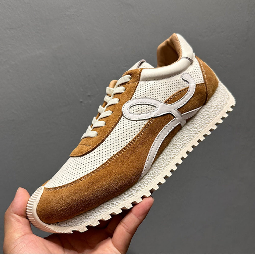 QHCCID High-Quality Cowhide Forrest Gump Casual Sneakers Men's And Women's Autumn Unisex Sneakers men’s shoes
