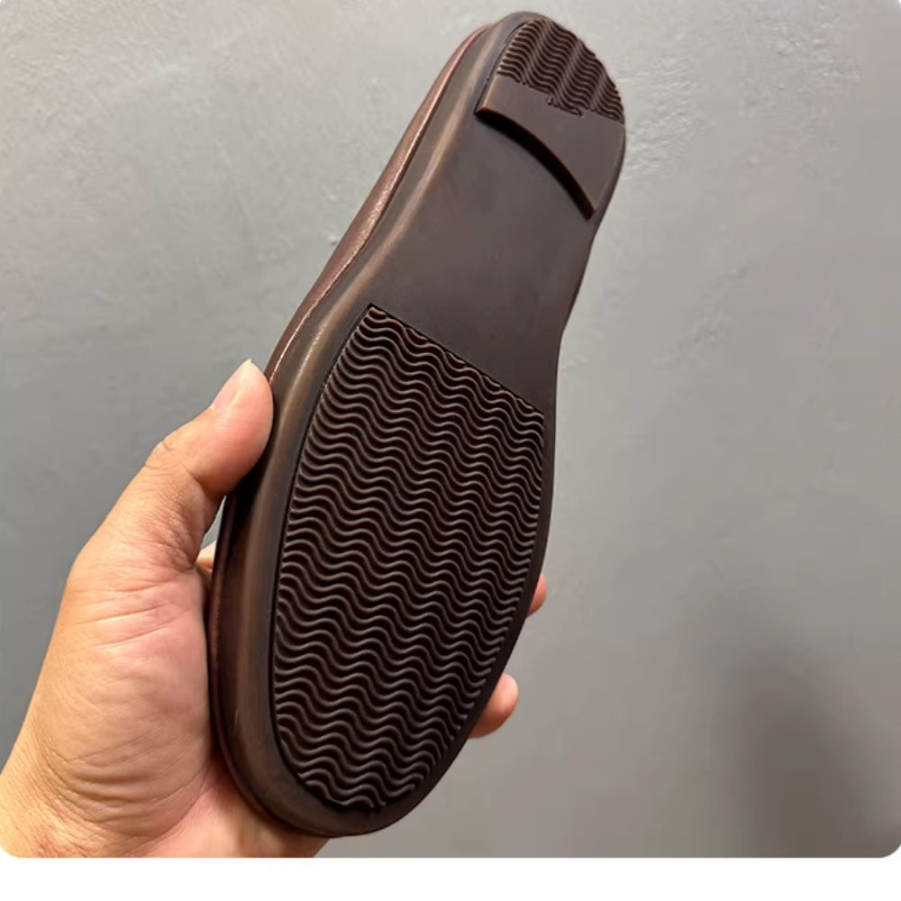 Men's ultra-soft leather shoes - New style, retro soft high street fashion sole, casual loafers