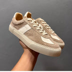 Retro original genuine leather breathable thick-soled high-heeled men's shoes, with a casual style.