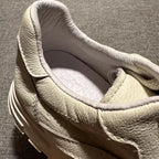 New vintage leather shoes with a thick sole and an elastic surface, they are fashionable sports shoes.