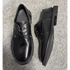 Handmade Derby shoes with leather laces. A casual leather shoe style, with a soft and breathable upper.