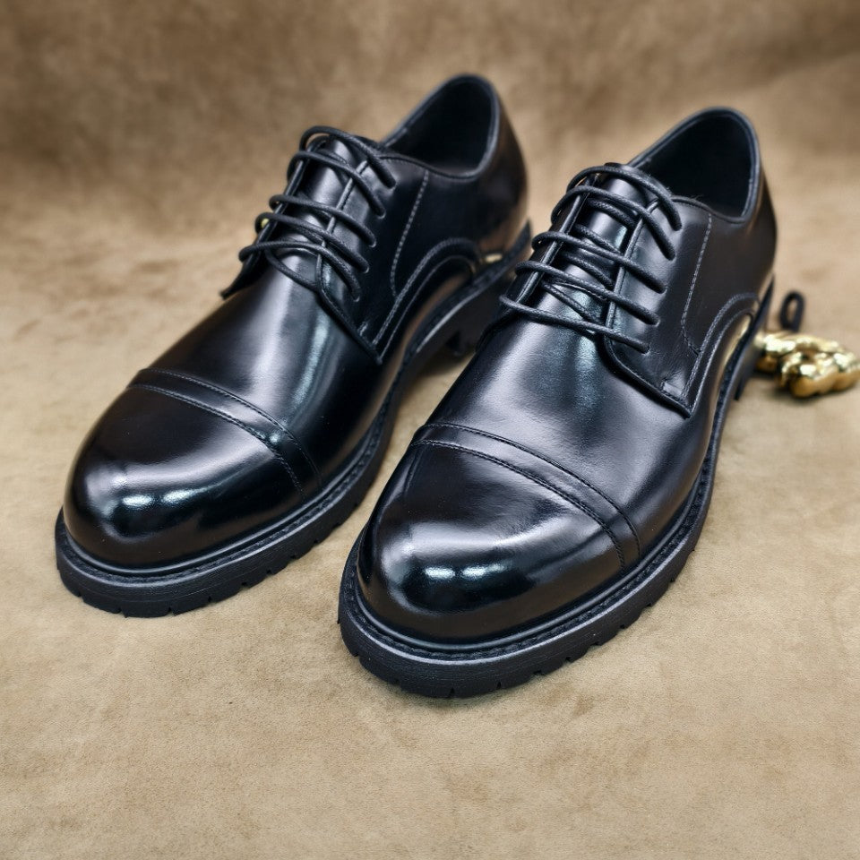My men's business formal leather shoes, with a retro casual style, men's shoe model, lightweight
