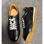 Men's retro leather training shoes, in a sports shoe style, with a retro and lightweight design