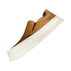 New men's high-quality leather casual loafers. Made of genuine leather. Shoes with a thick sole design.