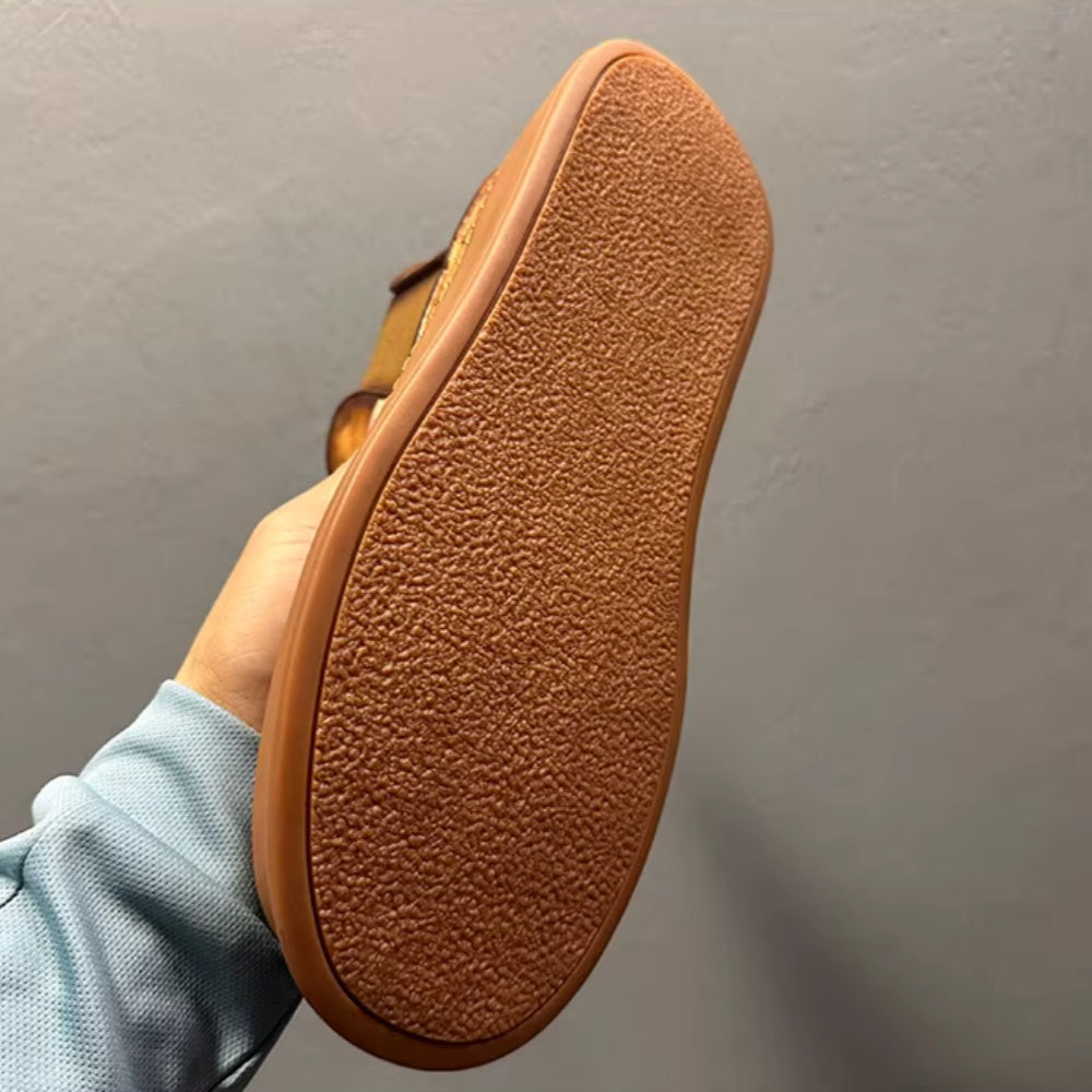 Men's genuine leather thick-soled high-top Chelsea boots, retro casual and fashionable ankle boots