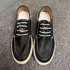 New minimalist leather shoes - Retro design, comfortable and breathable, pure leather casual shoes