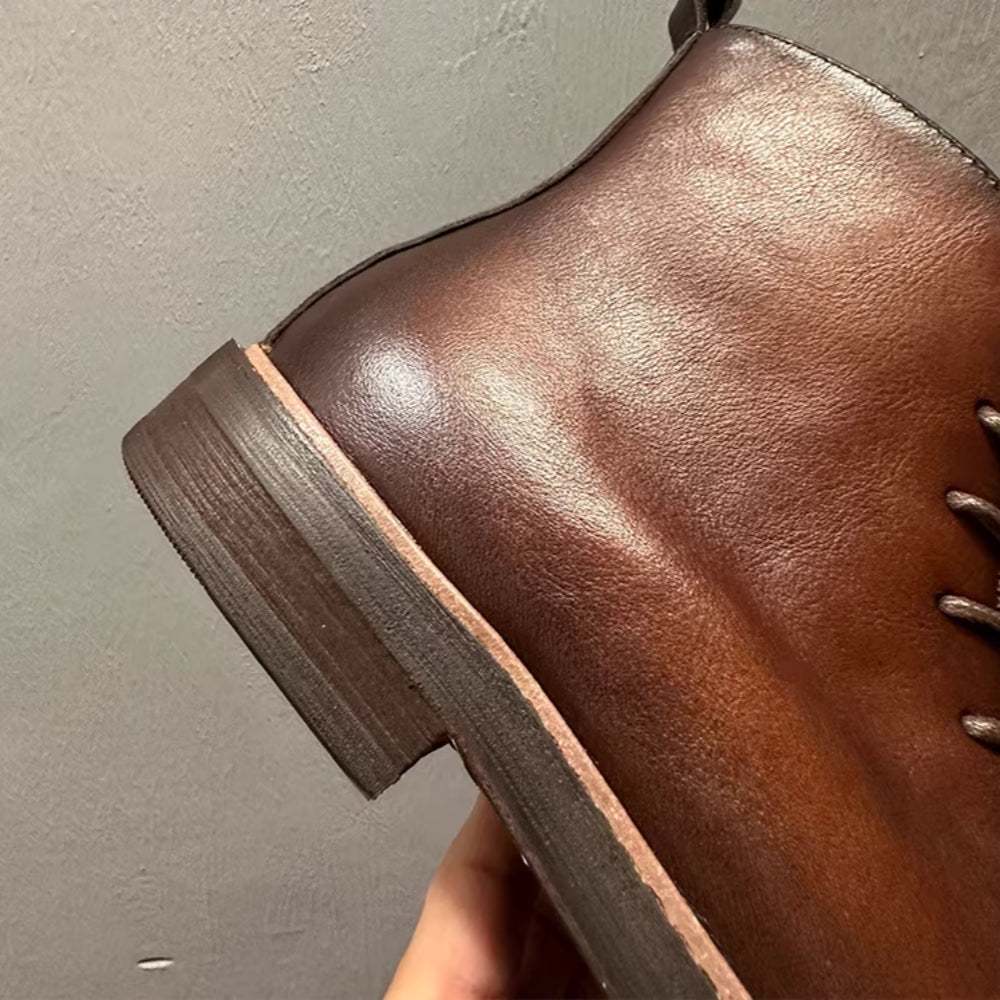 Vintage genuine leather Chelsea boots, new design, top-quality cowhide material men's boots