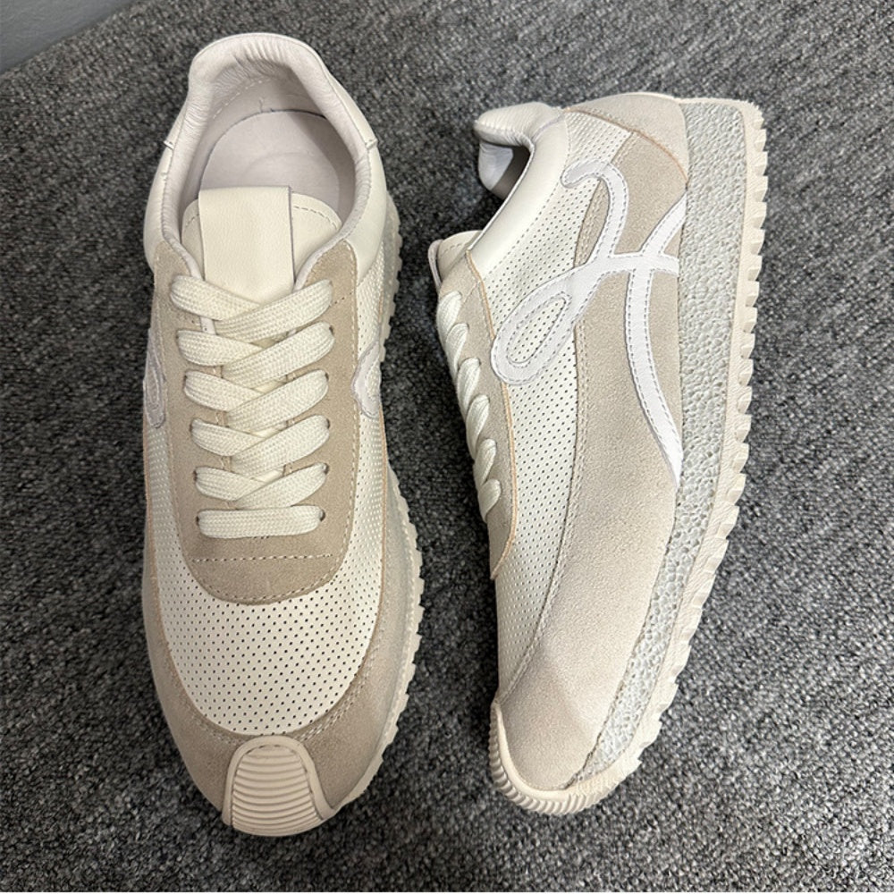 QHCCID High-Quality Cowhide Forrest Gump Casual Sneakers Men's And Women's Autumn Unisex Sneakers men’s shoes