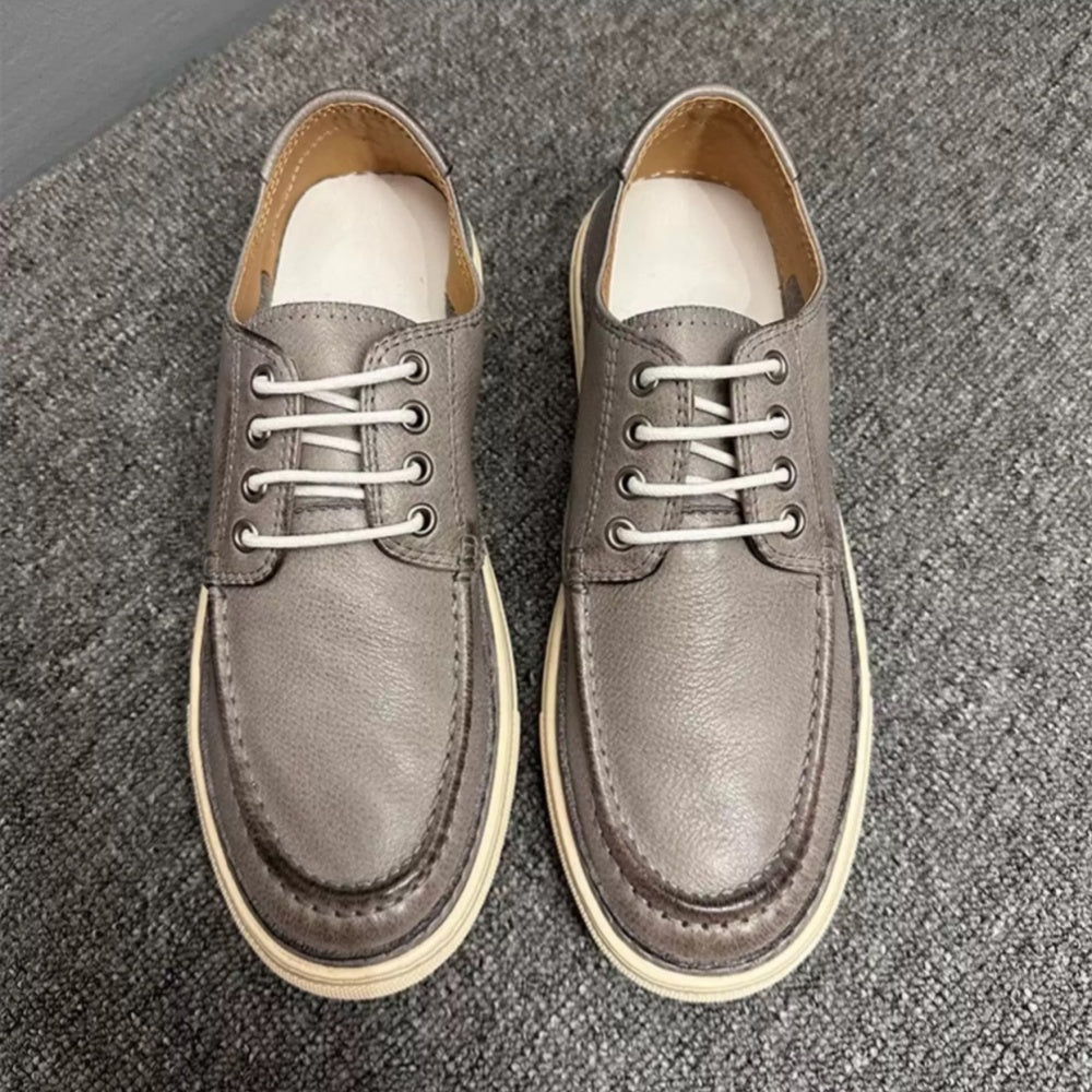 New minimalist leather shoes - Retro design, comfortable and breathable, pure leather casual shoes