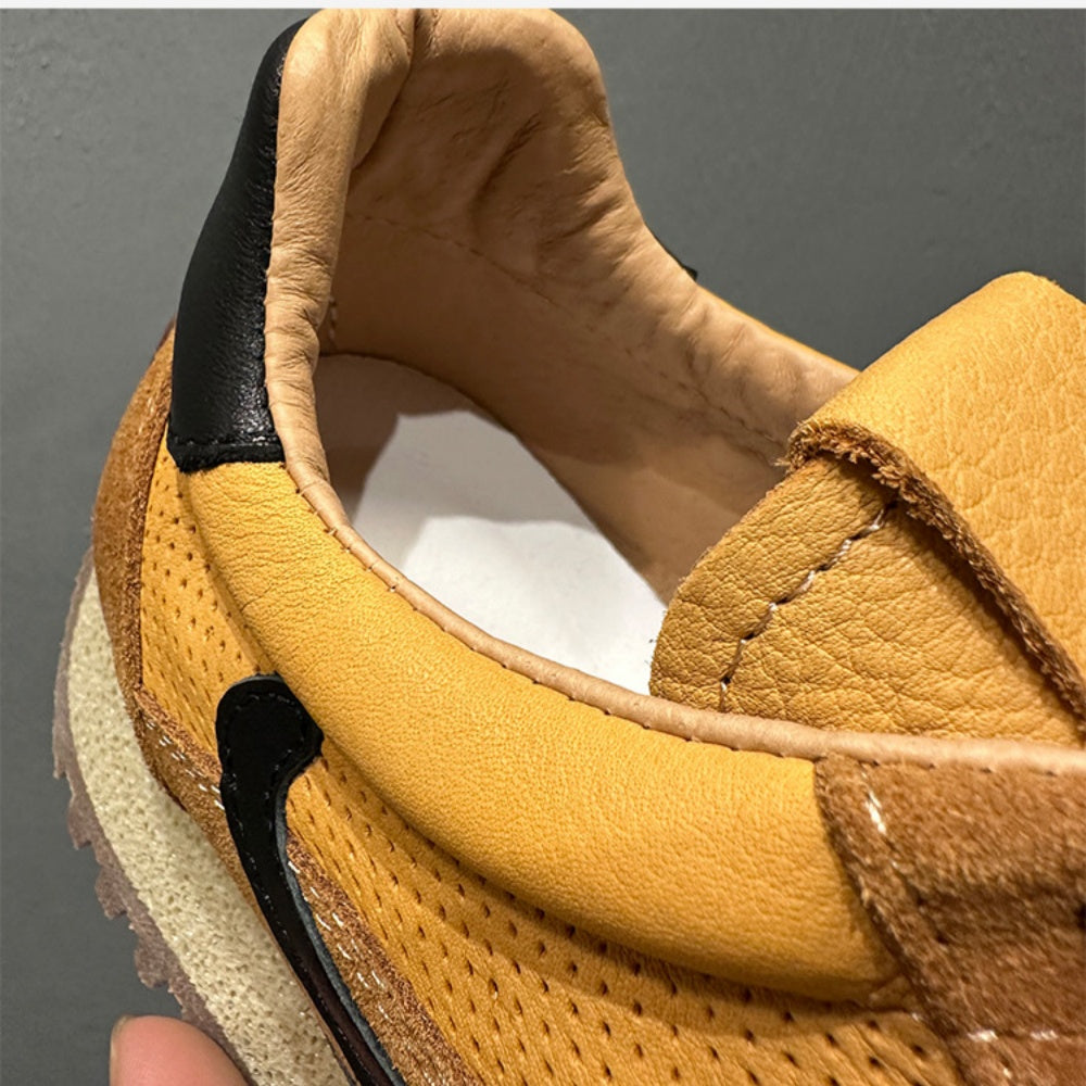 QHCCID High-Quality Cowhide Forrest Gump Casual Sneakers Men's And Women's Autumn Unisex Sneakers men’s shoes