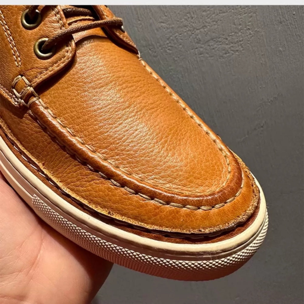 New minimalist leather shoes - Retro design, comfortable and breathable, pure leather casual shoes