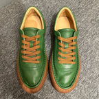 Handmade men's comfortable leather casual shoes with soft soles, casual men's shoes