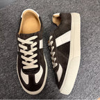 Retro original genuine leather breathable thick-soled high-heeled men's shoes, with a casual style.