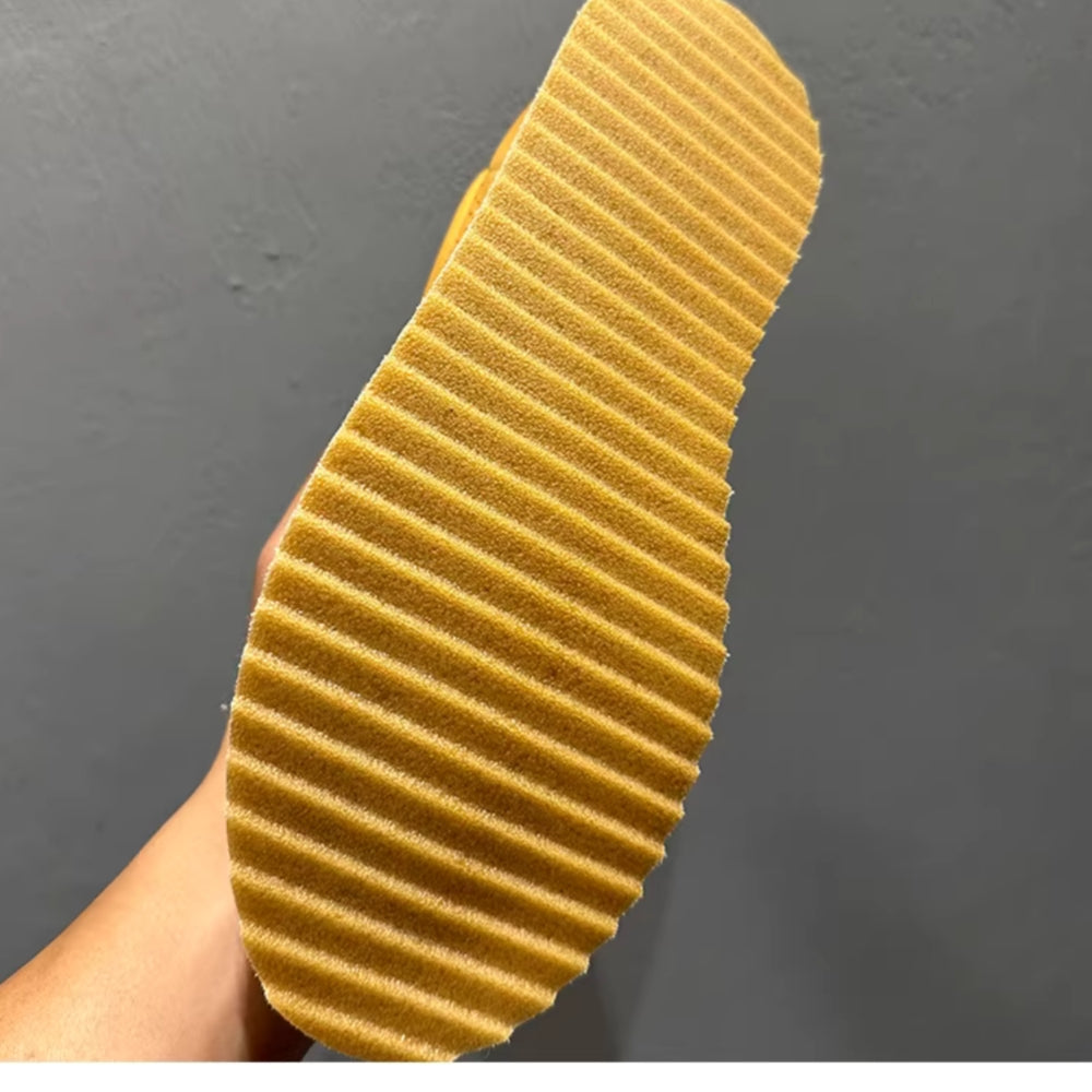 Leather hollowed-out breathable casual sneakers, retro-style perforated soft leather sports shoes