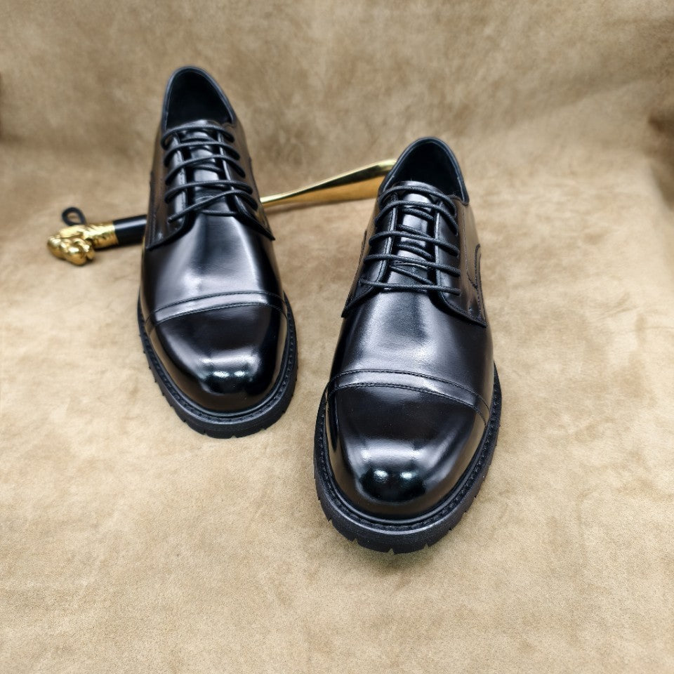 My men's business formal leather shoes, with a retro casual style, men's shoe model, lightweight