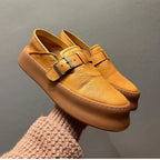 New thick-soled genuine leather British-style genuine leather multi-functional men's casual shoes