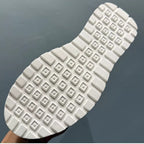 Leather board shoes - New trendy casual shoes, pure leather thick-soled sports shoes, men's work boots