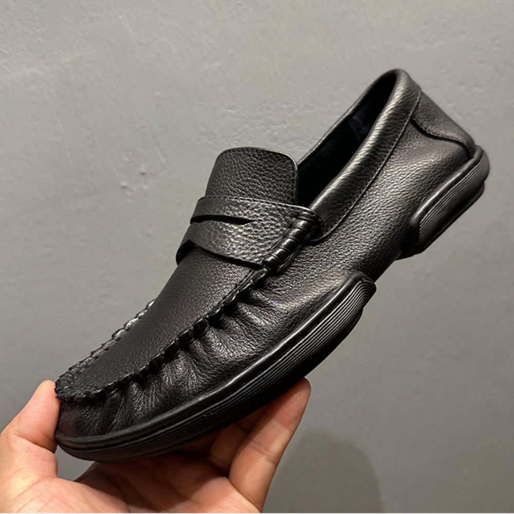 Men's casual leather shoes - New retro loungewear shoes - Soft cowhide loafers - Men's shoes