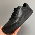 Men's stylish retro breathable and comfortable leather low-top sports shoes - versatile casual shoes